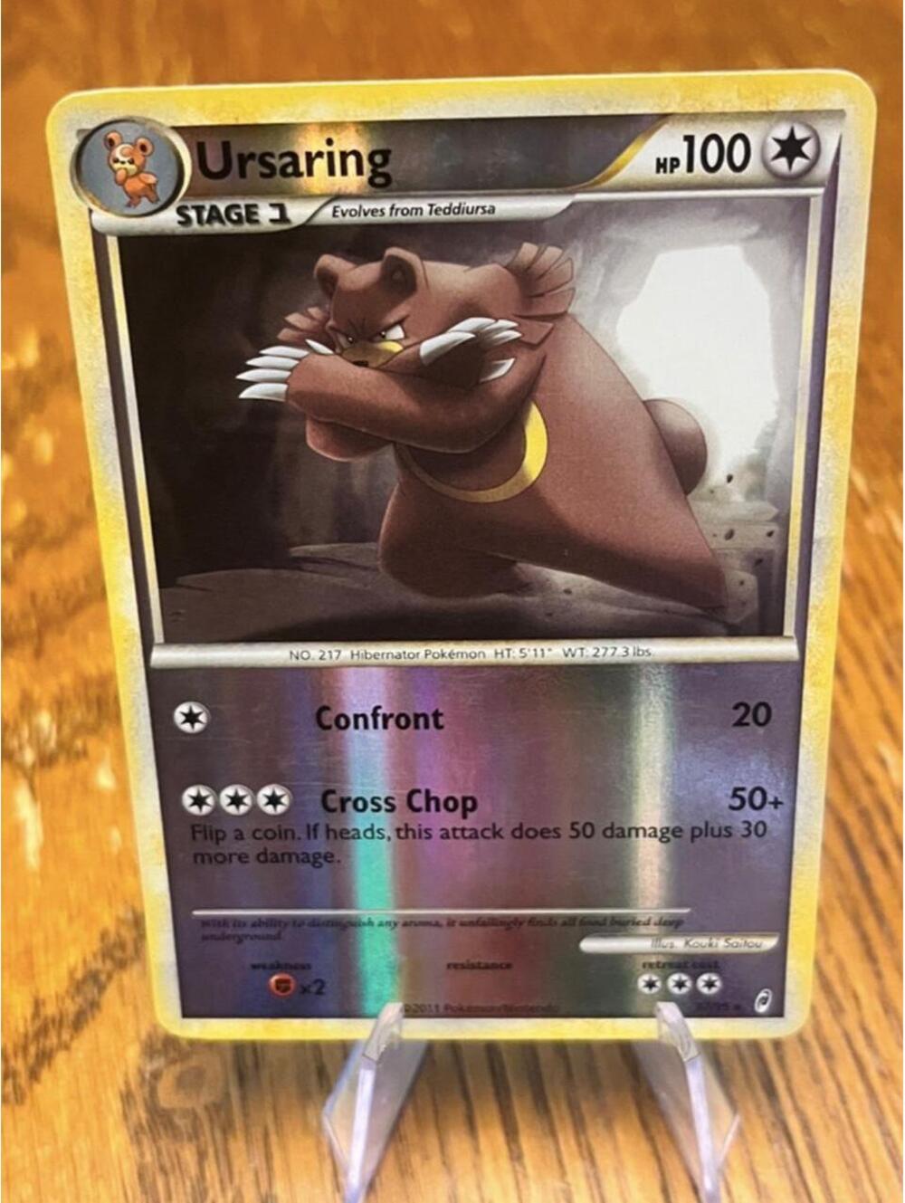 Ursaring Stage 1 100 HP Reverse Holo - Call of Legends 2011